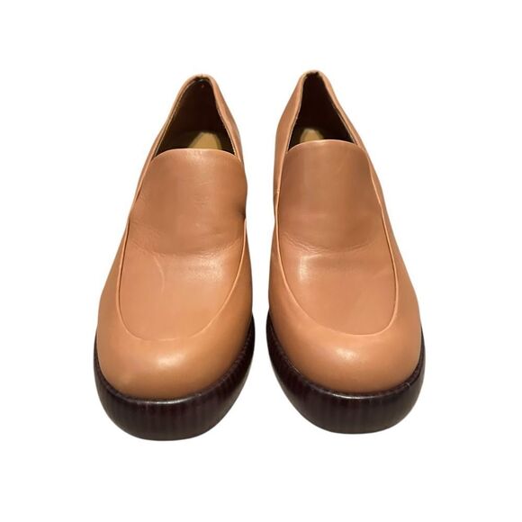 Vince Narissa Tan Leather Platform Loafer Clogs | Size 6.5 - Picture 5 of 11